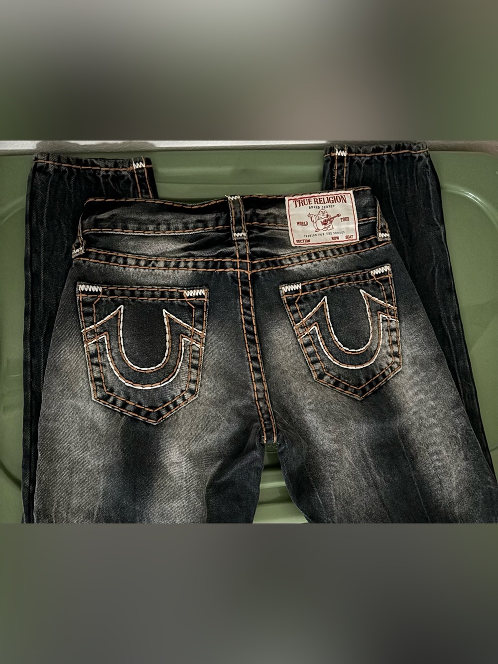 💥Men’s True Religion Rocco Quad Logo Super T Skinny Jeans💥 - Picture 3 of 7
